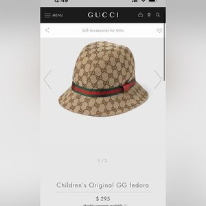 Gucci children’s fedora size L